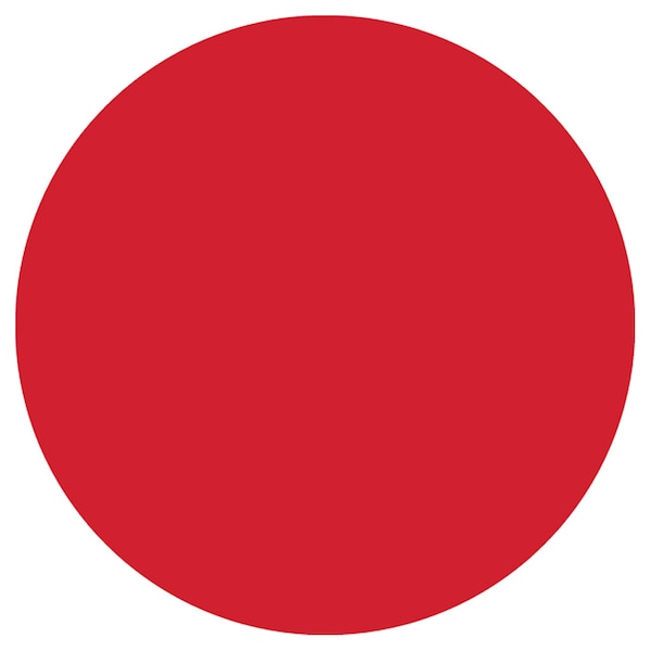 Identity Group Circle Decal, Red, 15" 8616R